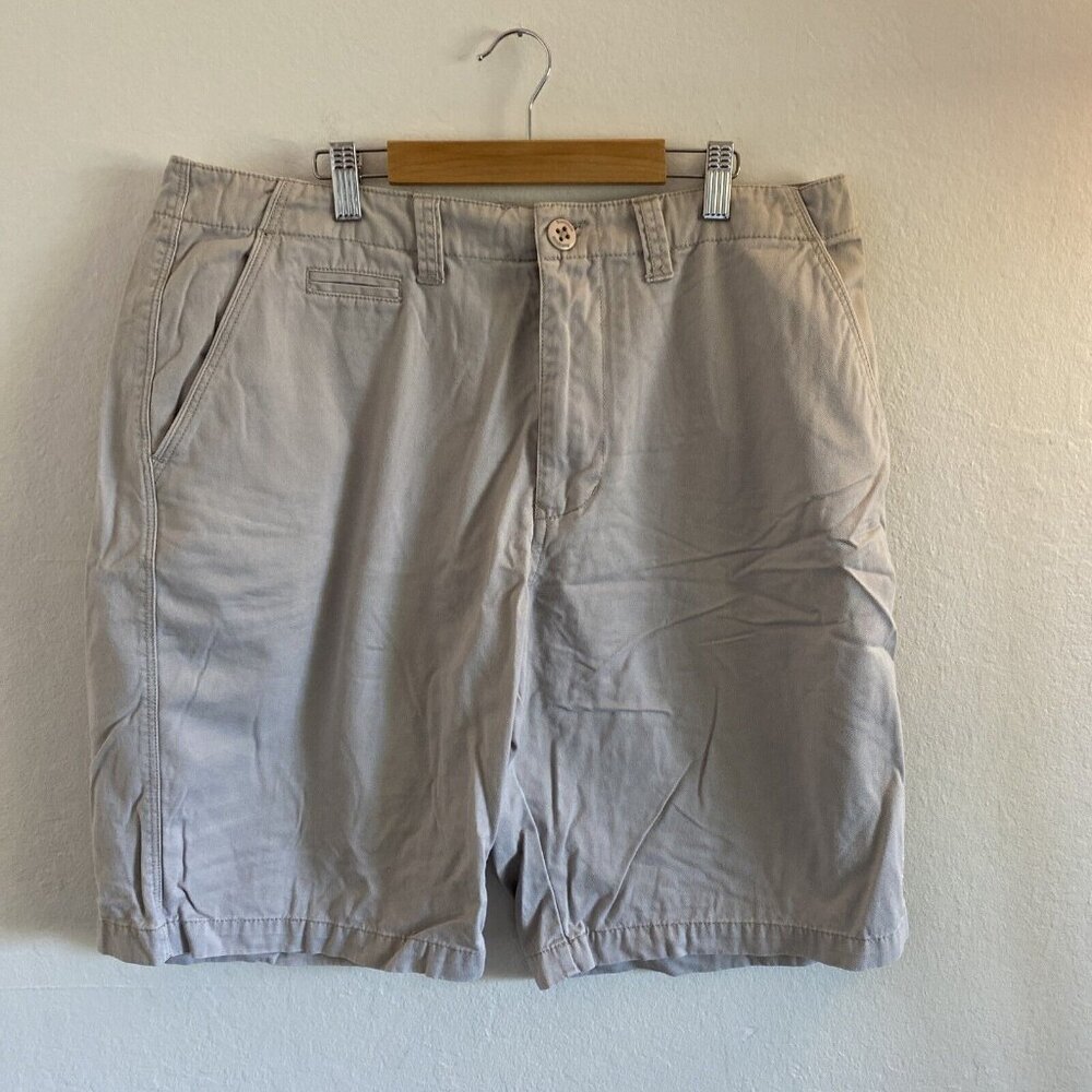 Billabong Shorts Mens 34 Grey Chino Khaki Cotton Pockets‎ Beach Preppy